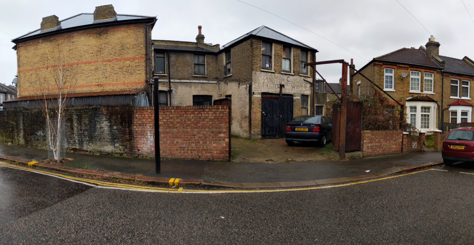 An unlikely location for a bicycle paintshop